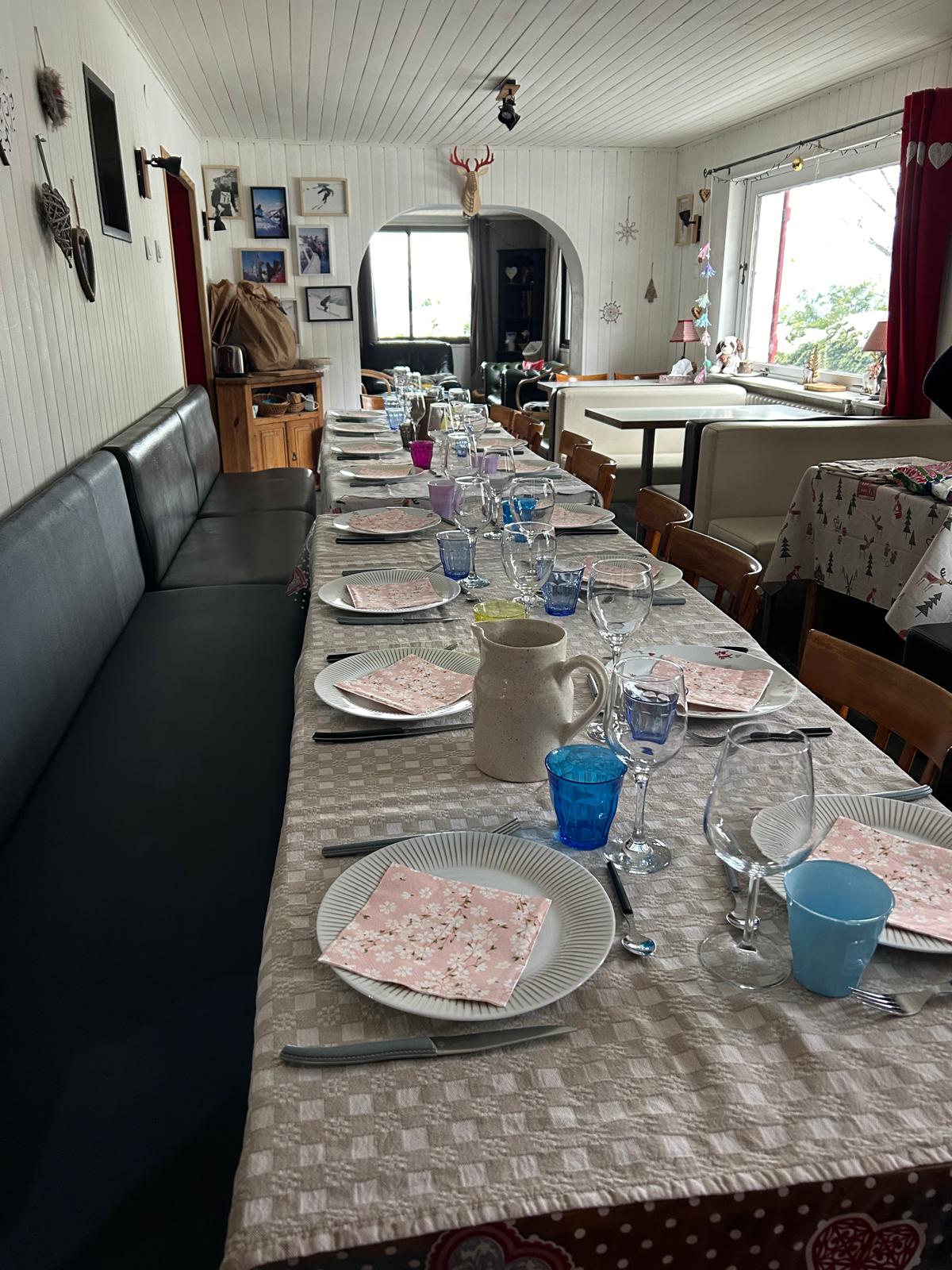 Salle à manger du chalet Les Airelles